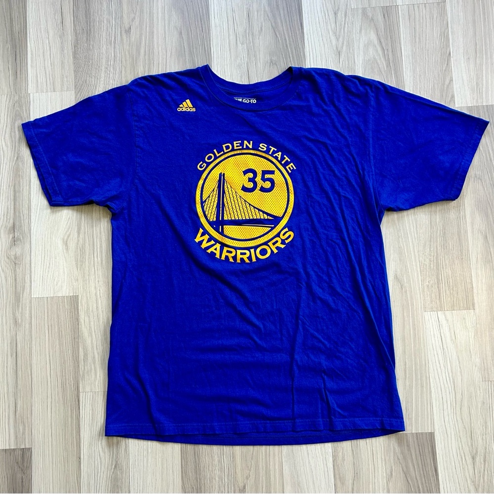 NBA Kevin Durant Golden State Warriors Adidas Jersey T-shirt Size XL